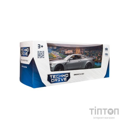 Масштабна модель автомобіля TechnoDrive BMW M4 CSL 2023 сірий (250436U)