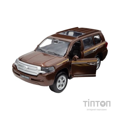 Масштабна модель автомобіля TechnoDrive Toyota Land Cruiser коричневий (KM250420)
