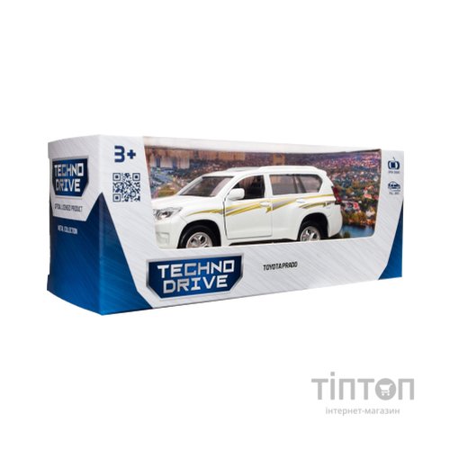 Масштабна модель автомобіля TechnoDrive Toyota Prado білий (KM250425W)