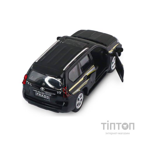 Масштабна модель автомобіля TechnoDrive Toyota Prado чорний (KM6189D)