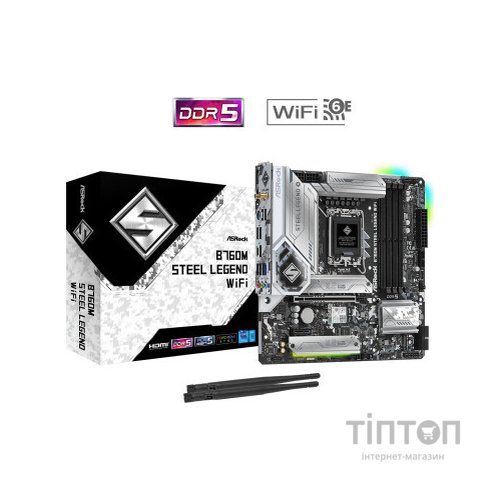 Материнська плата ASRock B760M STEEL LEGEND WIFI