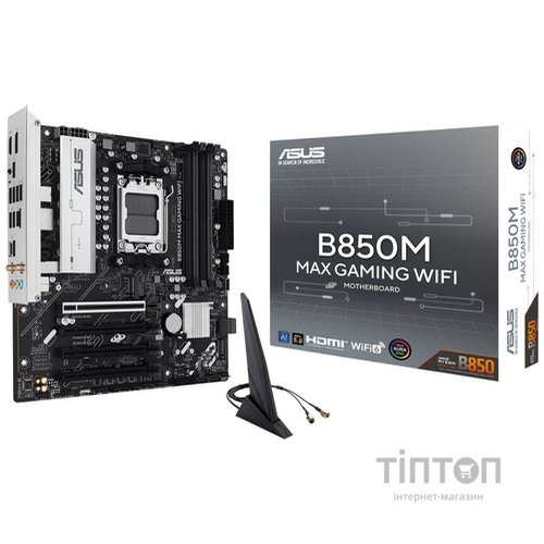 Материнська плата Asus B850M Max Gaming WiFi Socket AM5