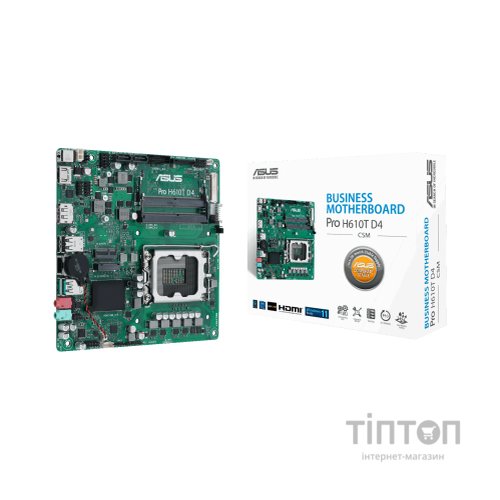 Материнська плата ASUS PRO H610T D4-CSM