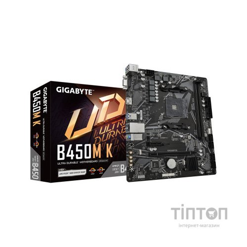 Материнська плата GIGABYTE B450M K