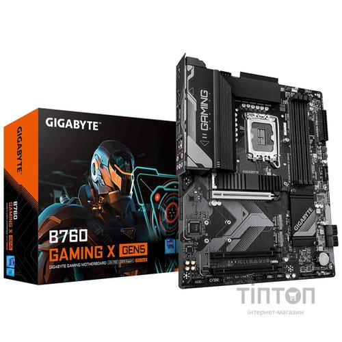 Материнська плата Gigabyte B760 Gaming X Gen5 Socket 1700