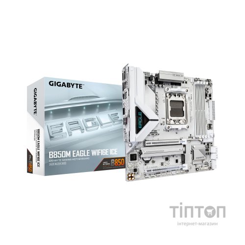 Материнська плата GIGABYTE B850M EAGLE WF6E ICE