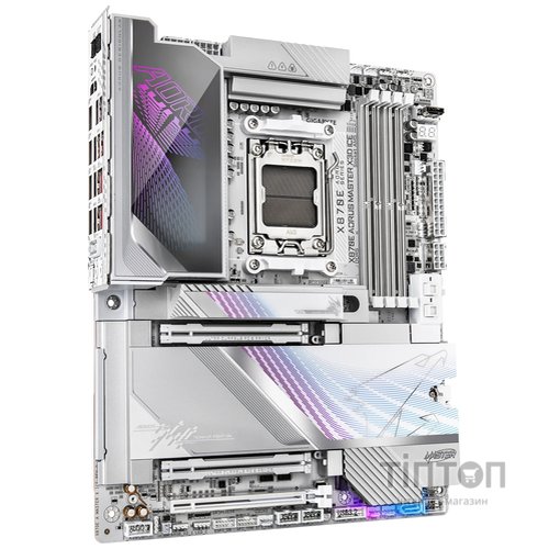 Материнська плата Gigabyte X870E Aorus Master X3D Ice Socket AM5