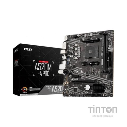 Материнська плата MSI A520M-A PRO