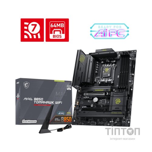 Материнська плата MSI MAG B850 TOMAHAWK WIFI