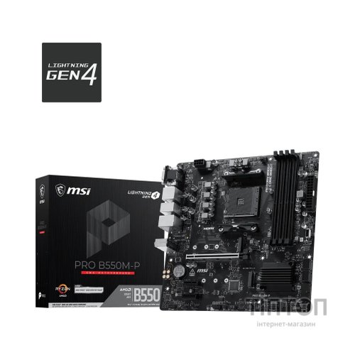Материнська плата MSI PRO B550M-P