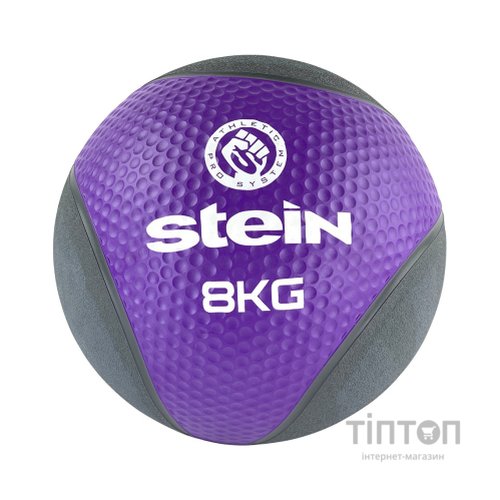 Медбол Stein Чорно-фіолетовий 8 кг (LMB-8017-8)
