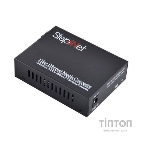 Медіаконвертер 10/100Base-TX to 100Base-FX 1550T/1310R, SM, SC/PC, 20 км Step4Net (MC-A-0,1-1SM-1550nm-20)