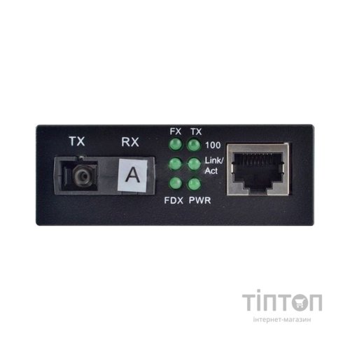 Медіаконвертер 10/100Base-TX to 100Base-FX 1550T/1310R, SM, SC/PC, 20 км Step4Net (MC-A-0,1-1SM-1550nm-20)