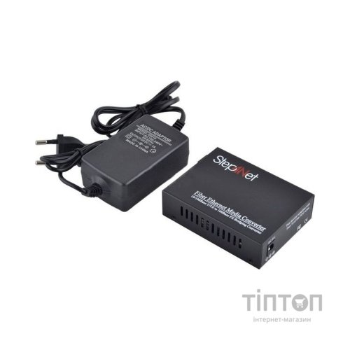 Медіаконвертер 10/100Base-TX to 100Base-FX 1550T/1310R, SM, SC/PC, 20 км Step4Net (MC-A-0,1-1SM-1550nm-20)