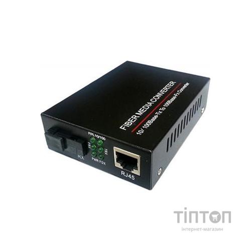 Медіаконвертер FoxGate 10/100Base-TX to 100Base-F 1550нм, SM, SC/PC, 20 км (EC-B-0,1-1SM-1550nm-20)
