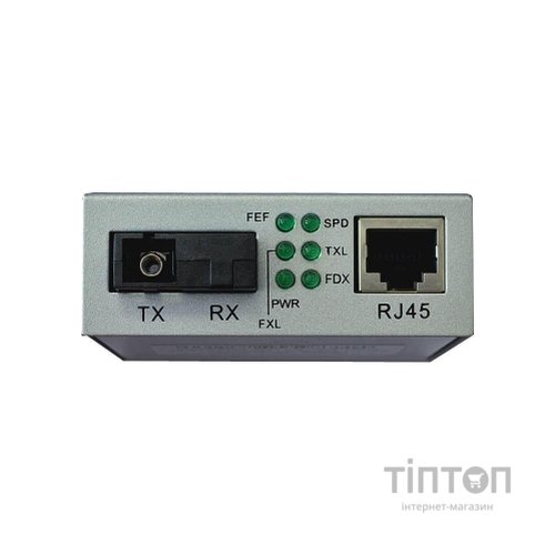 Медіаконвертер Step4Net 10/100Base-TX to 100Base-FX, SM, 1310nm, SC/PC, 20км (MC-D-0,1-1SM-1310nm-20)