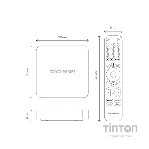 Медіаплеєр THOMSON Streaming Box 240 4K UHD (223489)