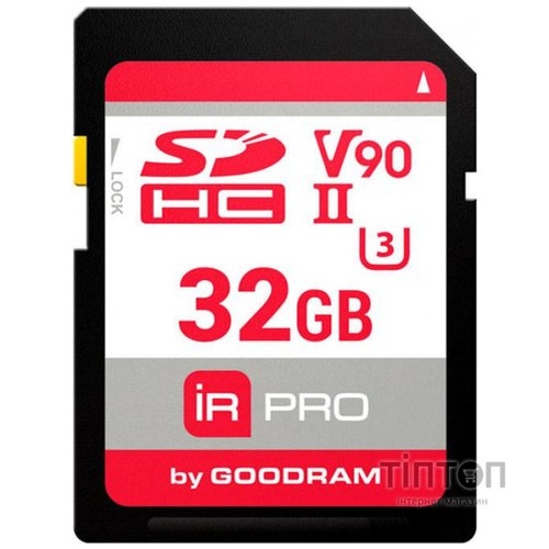 Memory card Secure Digital 32Gb GoodRAM IRDM PRO SDXC V90 UHS-II U3 Retail