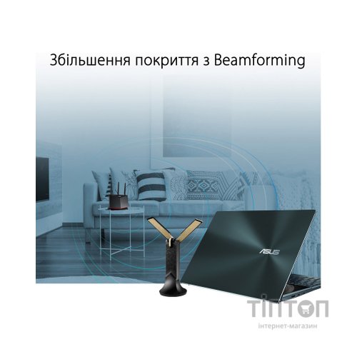 Мережева карта Wi-Fi ASUS USB-AX56 (90IG06H0-MO0R10)