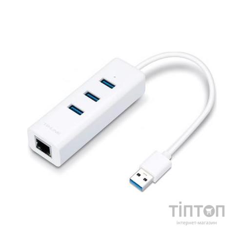 Мережевий адаптер TP-Link UE330 АдаптерUSB 3.0 Hub(3-port) Gigabit Ethernet Adapter