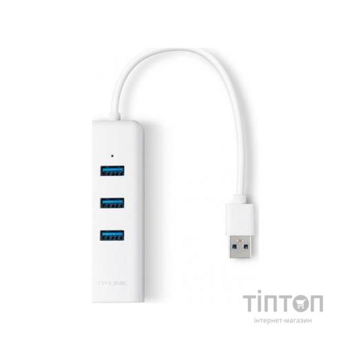 Мережевий адаптер TP-Link UE330 АдаптерUSB 3.0 Hub(3-port) Gigabit Ethernet Adapter