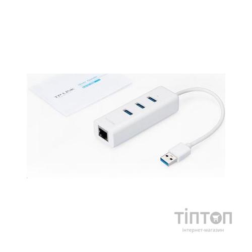 Мережевий адаптер TP-Link UE330 АдаптерUSB 3.0 Hub(3-port) Gigabit Ethernet Adapter