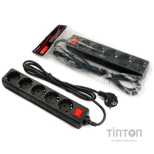 Мережевий фільтр FRIMECOM FC-B2005W 5/1.8m Black