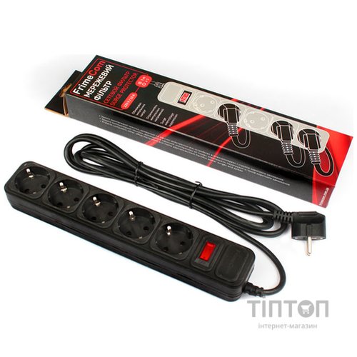 Мережевий фільтр FRIMECOM FC-B4005W 5/3m Black (FC-B4005W 3m, Black)