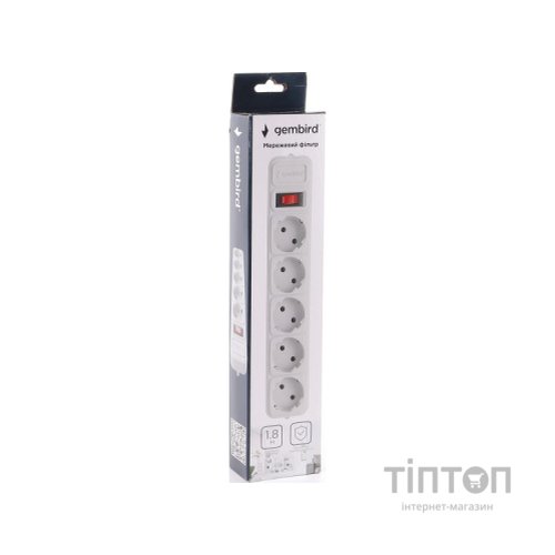 Мережевий фільтр Gembird SPG5-G-6G 5/1.8