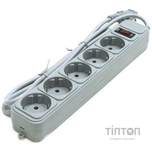 Мережевий фільтр Gembird SPG6-B-10PP 5/3m Grey