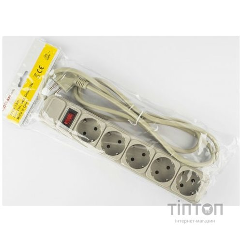 Мережевий фільтр Logan SFG5-1.8 5/1.8m Grey