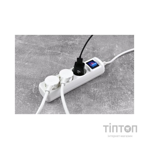 Мережевий фільтр живлення 2E 3xSchuko, 1.5м (2E-U03ESM1.5)