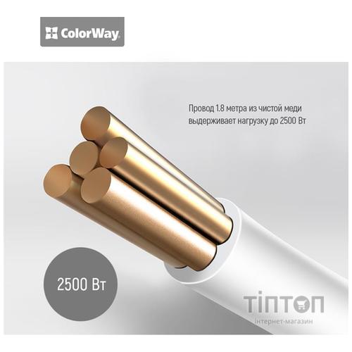 Мережевий фільтр живлення ColorWay CW-CHU33B, 3 розетки/3USB Black 1.8M (CW-CHU33B)