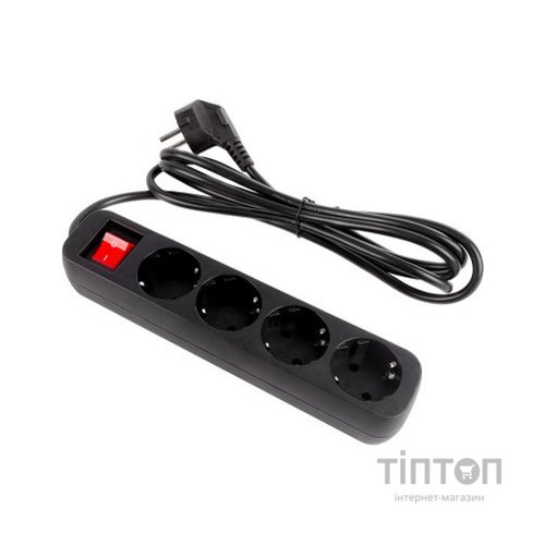 Мережевий фільтр живлення ColorWay CW-PSEA42BK /2M black (CW-PSEA42BK)