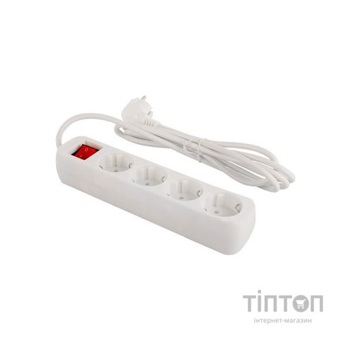 Мережевий фільтр живлення ColorWay CW-PSEA42W/ 2M white (CW-PSEA42W)