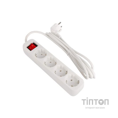 Мережевий фільтр живлення ColorWay CW-PSEA42W/ 2M white (CW-PSEA42W)