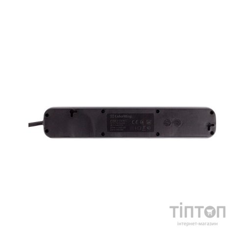 Мережевий фільтр живлення ColorWay CW-PSEA52BK, 5 розеток/ 2M black (CW-PSEA52BK)