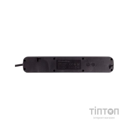 Мережевий фільтр живлення ColorWay CW-PSEA55BK, 5 розеток/ 5M black (CW-PSEA55BK)