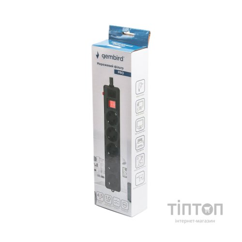 Мережевий фільтр живлення Gembird SPG5-G-15B-PRO