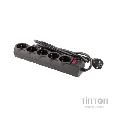 Мережевий фільтр живлення LogicPower LP-X5 PREMIUM, 3m black (9584)