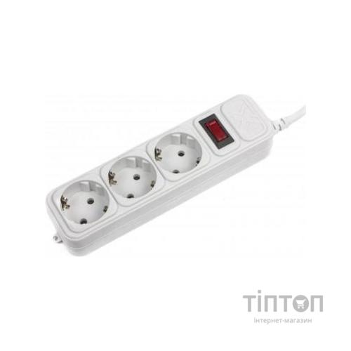 Мережевий фільтр живлення Maxxter SPM3-G-10G серый 3 м кабель, 3 розетки (SPM3-G-10G)