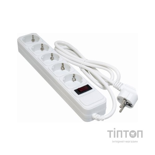 Мережевий фільтр живлення Patron 1.8m (SP-1052W), 5 розеток White (EXT-PN-SP-1052W)