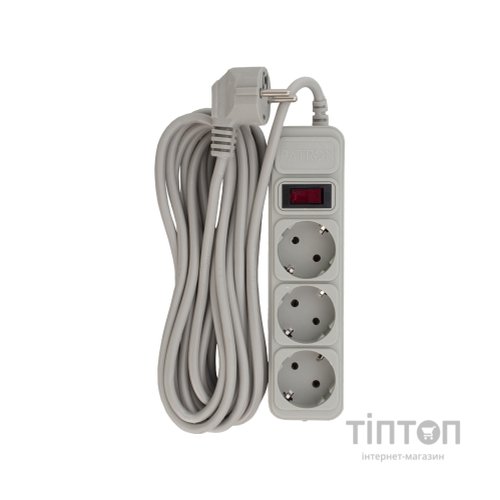 Мережевий фільтр живлення Patron EXT-PN-SP-1035-GR, 5m Gray (EXT-PN-SP-1035-GR)