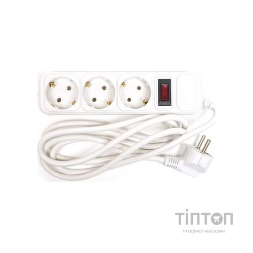 Мережевий фільтр живлення PowerPlant 1.8 м, 3 розетки, 3x1.5мм2 (PPSA10M18S3B)