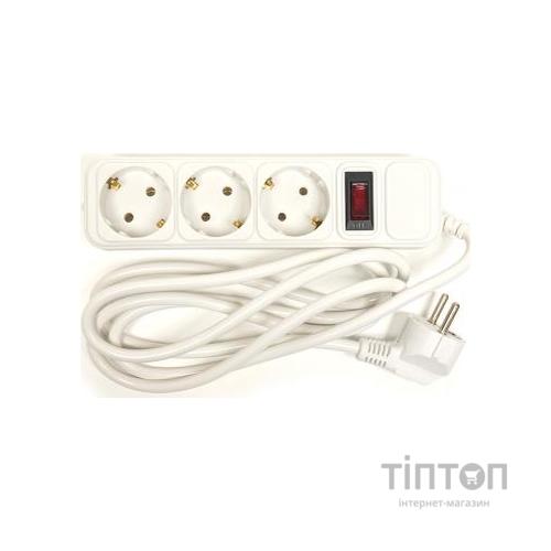 Мережевий фільтр живлення PowerPlant 1.8 м, 3 розетки, евростандарт (JY-1054/1.8) (PPSA10M18S3)