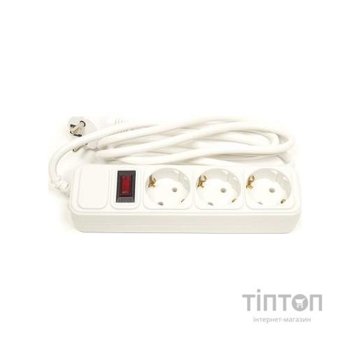 Мережевий фільтр живлення PowerPlant 1.8 м, 3 розетки, евростандарт (JY-1054/1.8) (PPSA10M18S3)