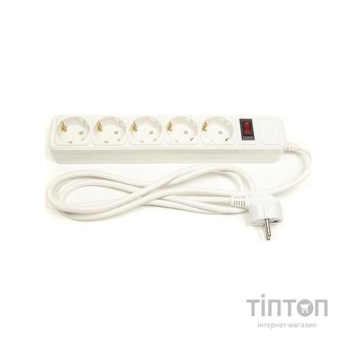 Мережевий фільтр живлення PowerPlant 1.8 м, 5 розетoк, евростандарт (JY-1056/1.8) (PPSA10M18S5)