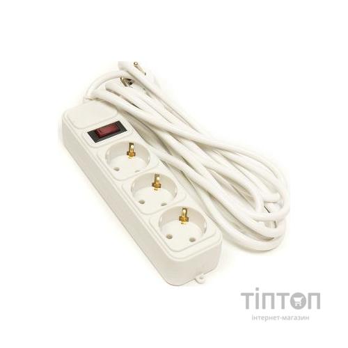 Мережевий фільтр живлення PowerPlant 3 м, 3 розетки, евростандарт (JY-1054/3) (PPSA10M30S3)