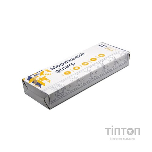 Мережевий фільтр живлення PowerPlant 3 м, 5 розеток, евростандарт (JY-1056/3) (PPSA10M30S5B)