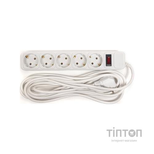 Мережевий фільтр живлення PowerPlant 5 м, 5 розеток, евростандарт (JY-1056/5) (PPSA10M50S5)